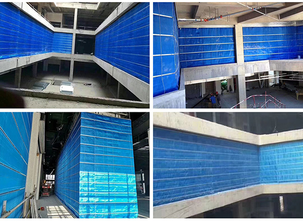 無(wú)機(jī)單軌折疊防火卷簾門系列